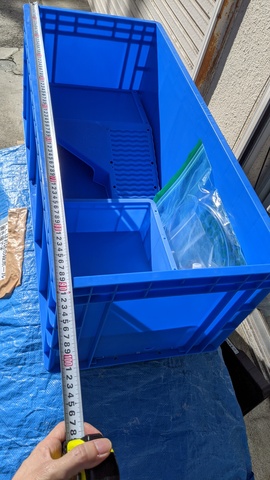 【御来店限定】中古未使用。甲羅干し台付き飼育ケース90cm幅