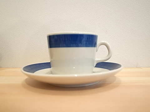 Rorstrand Koka 　ブルー　コーヒーカップ＆ソーサ