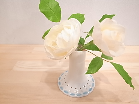Liebe リーベ　フラワーベース　ライトブルー