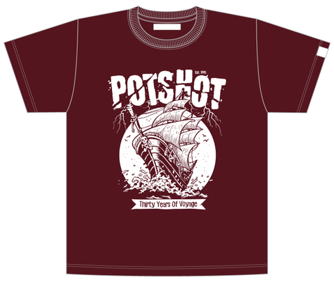POTSHOT T-sh Pirate バーガンディー
