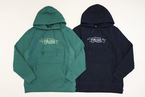 NOTHIN'SPECIAL (ナッシンスペシャル) " THROW UP LOGO PULLOVER HOODIE "