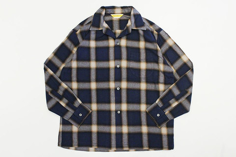 PENNY'S (ペニーズ) " ombre check open shirts "