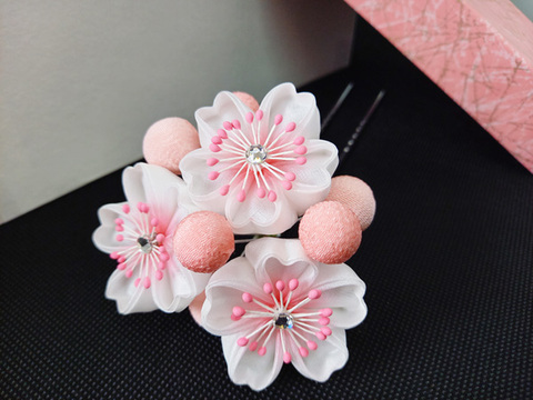 新品 舞妓かんざし 梅 成人式 日本髪 振袖 かんざし 髪飾り つまみ細工