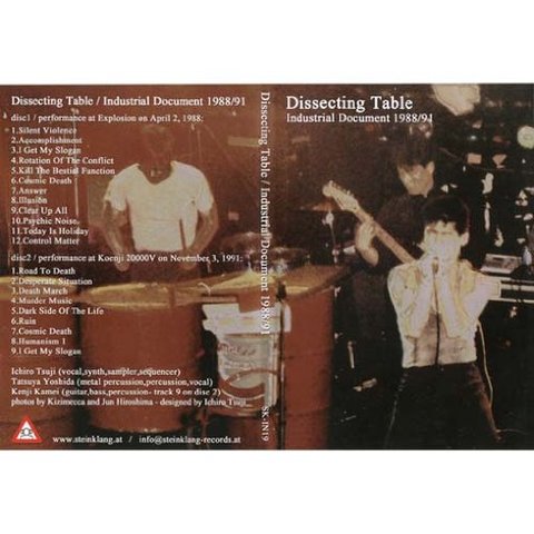 dissecting table/industrial document 1988/91