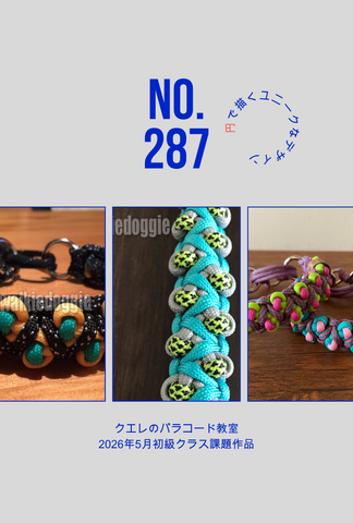 パラコード首輪 no.9 パラコード幅広首輪&リードのWalkie Doggie ウォーキードギー