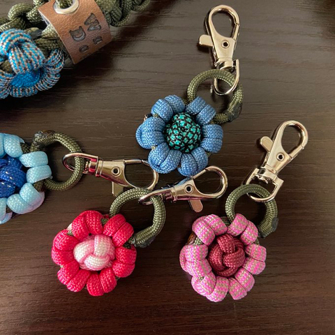 パラコードフラワーチャーム (ショート)・2個セット