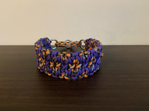 ＊ご予約品＊ パラコード幅広首輪#218 47cm-54cm ハーフチョークマーティンゲール