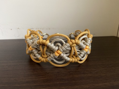 ＊ご予約品＊ パラコード幅広首輪#518＆195 多頭 2種/4点セット