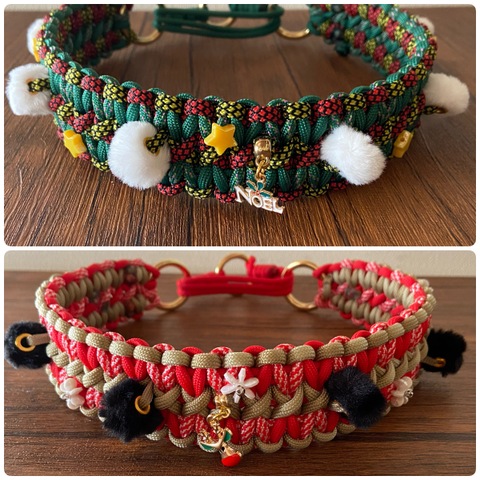 パラコード幅広首輪&リードのWalkie Doggie ウォーキードギー