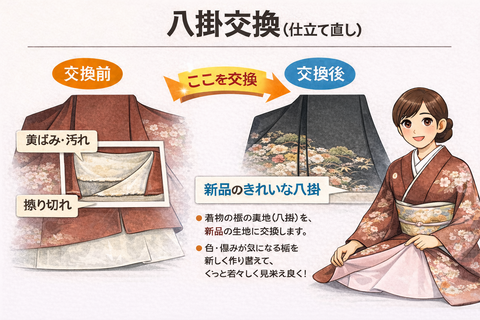 おきもの八掛け交換　税別12000円