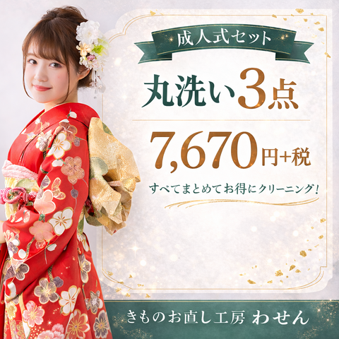 成人式3点セット(振袖・襦袢・帯)キャンペーン