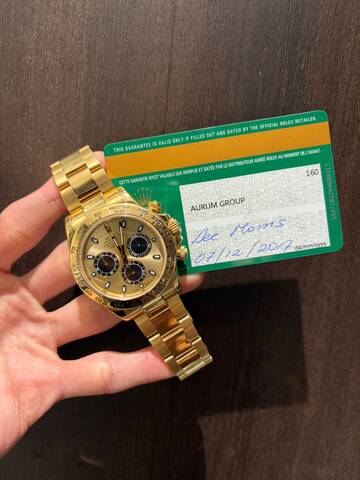 今買える10/28まで　激安ROLEX ロレックス　デイトナ　116508 ピカチュウ　18YG 美品　付属品完品　国内正規品　2017年式