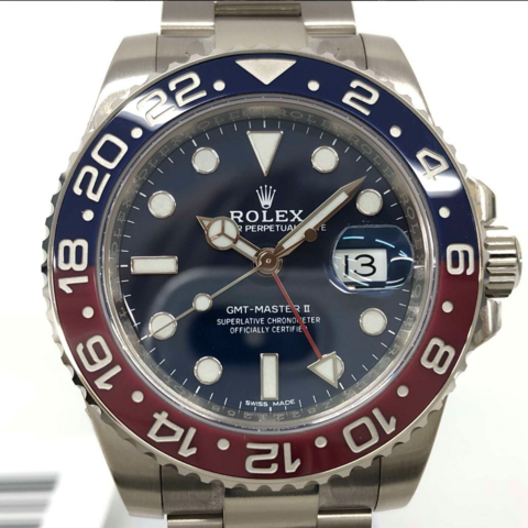 8/5まで出品　ROLEX ロレックス GMT-MASTERⅡ 126719BLRO 750WG　付属品完備　SA級品　ギャラ2019