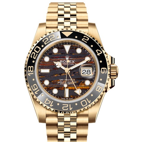 ROLEX GMTマスターⅡ 126718GRNR 750YG タイガーアイアン