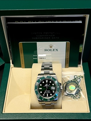 今買える　ROLEX ロレックス サブマリーナ116610LV ハルク付属品完品　2017