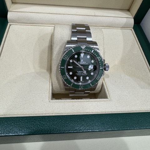 即日可　国内正規品　ROLEX ロレックス　サブマリーナ　116610LV ハルク　付属品完備