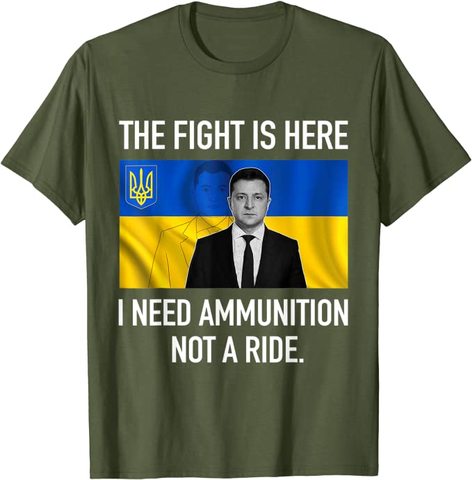 ウクライナへの寄付付きゼレンスキー大統領Tシャツ