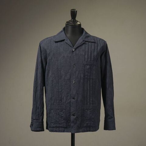 GANGSTERVILLE GSV5307 RIPTIDE CLUB - L/S GUAYABERA SHIRTS