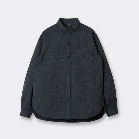 ORGUEIL OR-5112 Black   Chambray   Shirt Long Sleeve