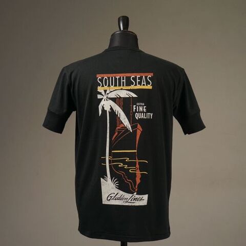 BY GLADHAND BYGH5120 GLADDEN LINES - S/S HENRY T-SHIRTS black