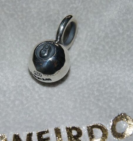 weirdo jewelry wp014 8BALL_TOP SILVER