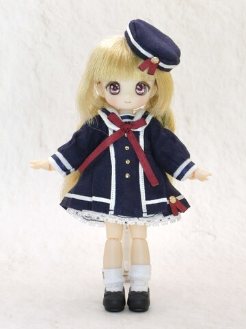 カレッジ風セーラーワンピースセット「長袖ver.」◆全3色◆