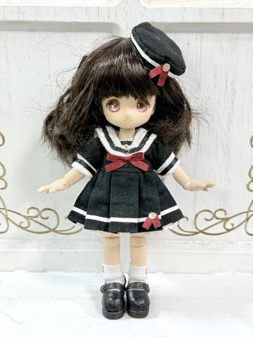 カレッジ風セーラーワンピースセット◆全3色◆