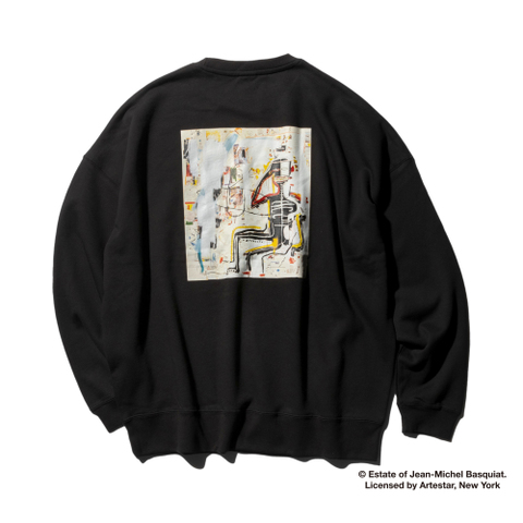 CLUCT ×Jean-Michel Basquiat　#D[CREW SWEAT]　クラクト× バスキア　スウェット