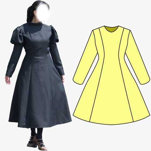 婦人服の商品一覧 | うさこのダウンロードの型紙屋さん ワンピースの