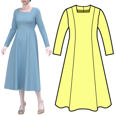 婦人服の商品一覧 | うさこのダウンロードの型紙屋さん ワンピースの