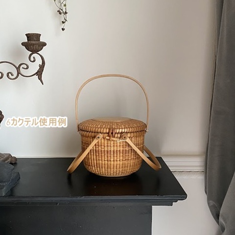 オークハンドル　バケットバスケット、#4ドックマギー、6オペラ、6マーサ、ビスコッティ、6カクテル、タッパーズin　（ボネット）　No.1171